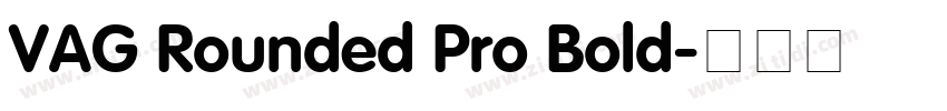 VAG Rounded Pro Bold字体转换